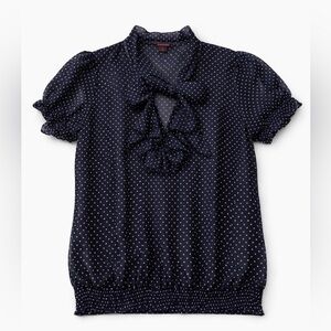 NEW: Chiffon polka dot blouse